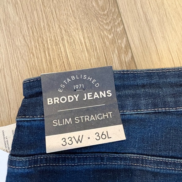 Brody Jeans Other - Brody Jeans Mens Slim Straight Leg Denim 33w 36l